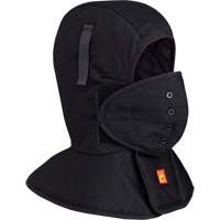 565A Doublure matelass&eacute;e FR &agrave; long col pour casque, Noir, Coton Mukwa Safety Services