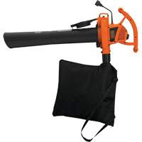 Souffleur/aspirateur/broyeur de feuilles, Vitesse d'air 210 mi/h, &eacute;lectrique Mukwa Safety Services