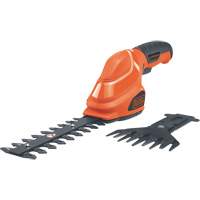 Cisailles de jardin/cisailles &agrave; haie 2-en-1, &agrave; pile, 3,6 V, Largeur de la coupe 4"/6" Mukwa Safety Services