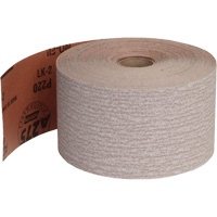 Rouleau de papier abrasif PSA sans chargement, Oxyde d'aluminium, 2-3/4" la x 135' lo, Grain 220 Mukwa Safety Services