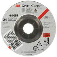 Meule flexible Green Corps, 5" x 1/4", Arbre 7/8", C&eacute;ramique, Type 1 Mukwa Safety Services