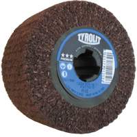 Tambour de conditionnement de surface Pro-Line, 4" dia. x 2" la, 3/4" Arbre, Grain Fin, Oxyde d'aluminium Mukwa Safety Services