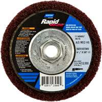 Rapid Blend Non-Woven Depressed Center Abrasive Disc, 4-1/2" Dia., 150-180 Grit, Aluminum Oxide Mukwa Safety Services