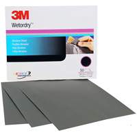 Wetordry Abrasive Sheet, 9" x 11", P220 Grit, Aluminum Oxide Mukwa Safety Services