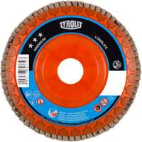 Disque &agrave; lamelles de premi&egrave;re qualit&eacute; LongLife, 4-1/2" x 7/8", Type 27, Grain 120, Zirconium Mukwa Safety Services