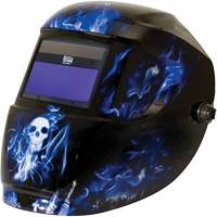 Masque de soudage Carrera ArcOne, 3" lo x 4" la Champ de vision, Teinte 9 - 13, Bleu Mukwa Safety Services