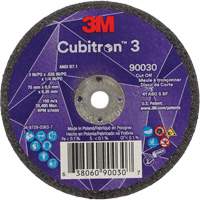 Meule &agrave; tronçonner Cubitron 3, 3" x 0,035", Arbre de 1/4", Type T1, C&eacute;ramique, 21000 Tr/min Mukwa Safety Services