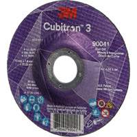 Meule &agrave; tronçonner Cubitron 3, 4-1/2" x 0,045", Arbre de 7/8", Type T27, C&eacute;ramique, 13 300 Tr/min Mukwa Safety Services