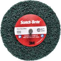 Scotch-Brite Clean and Strip XT Pro Extra Cut Disc XC-DC, 4" Dia., Extra Coarse Grit, Aluminum Oxide Mukwa Safety Services