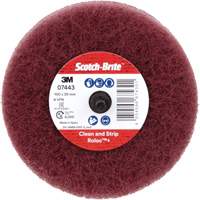 Roue de ponçage &agrave; usage g&eacute;n&eacute;ral Scotch-Brite Roloc Plus, 4" dia. Mukwa Safety Services