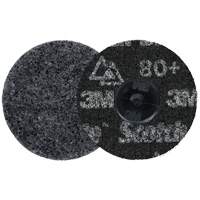 Meule robuste pour le conditionnement de pr&eacute;cision des surfaces Scotch-Brite Roloc, HD-DR, 3" dia., Grain 80+, C&eacute;ramique Mukwa Safety Services