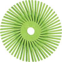 Brosse radiale en soies de pr&eacute;cision type A PN-RB Scotch-Brite , C&eacute;ramique, Grain 50+, 3" dia. Mukwa Safety Services