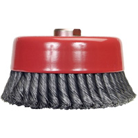 Knotted Wire Cup Brush, 6" Dia. x 5/8"-11 Arbor Mukwa Safety Services