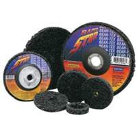 Disques non tiss&eacute;s &agrave; remplacement rapide pour d&eacute;capage Bear-Tex, 2" dia., Grain Extra grossier, Carbure de silicium Mukwa Safety Services