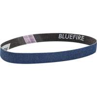 Courroie abrasive en tissu Bluefire, 3/4" la x 18" lo, Alumine de zirconium, Grain 120 Mukwa Safety Services