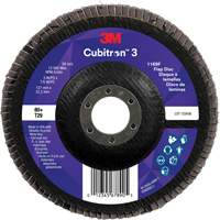 Cubitron 3 Conical  Flap Disc 1169F, 5" x 7/8", Type T29, 80+ Grit, Ceramic Mukwa Safety Services