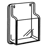 Literature Displays, Wall Mount, 9 Slots, Plastic, 30" W x 2" D x 36-7/8" H Mukwa Safety Services