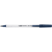 Bic&reg; Round Stic Ball Point Pen, Blue, 1 mm Mukwa Safety Services