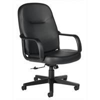 Office Chairs, Leather, Black Mukwa Safety Services