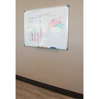 White Board, Magnetic, 36" W x 24" H Mukwa Safety Services