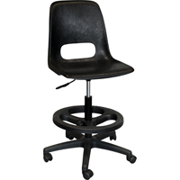 Tabouret avec dossier pour classe de s&eacute;rie 800, Mobile, Ajustable Hauteur, Capacit&eacute; 250 lb Mukwa Safety Services