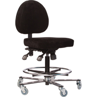 Si&egrave;ges ergonomiques pour le soudage TF180, Su&egrave;de, Noir, Capacit&eacute; 300 lb Mukwa Safety Services