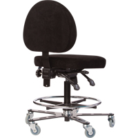 Si&egrave;ges ergonomiques pour le soudage TF180, Su&egrave;de, Noir, Capacit&eacute; 300 lb Mukwa Safety Services