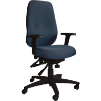 Cierra Petite Series Ergonomic Chairs, Fabric, Blue, 300 lbs. Capacity Mukwa Safety Services