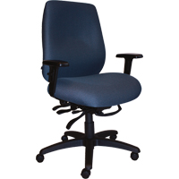 Cierra Heavy Duty Ergonomic Chairs, Fabric, Blue, 400 lbs. Capacity Mukwa Safety Services
