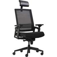 Activ&reg; A-37 Office Chairs, Mesh, Black, 275 lbs. Capacity Mukwa Safety Services