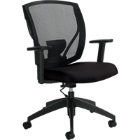 Task Chairs, Fabric, Black, 300 lbs. Capacity Mukwa Safety Services