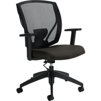 Task Chairs, Fabric, Charcoal, 300 lbs. Capacity Mukwa Safety Services