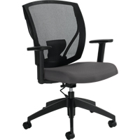 Task Chairs, Vinyl, Charcoal, 300 lbs. Capacity Mukwa Safety Services