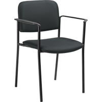 Stacking Chairs, Fabric, 32" High, 300 lbs. Capacity, Charcoal Mukwa Safety Services