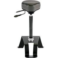 TA180 Ergonomic Sit/Stand Chair, Vinyl Seat, Black Mukwa Safety Services