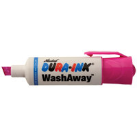 Dura-Ink&reg; WashAway Ink Marker, Pink, Chisel Tip Mukwa Safety Services