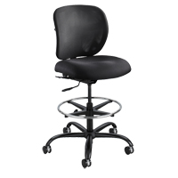 Vue Heavy-Duty Stool, Nylon, Black, 350 lbs. Capacity Mukwa Safety Services
