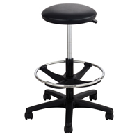 Extended-Height Stool, Drafting, Adjustable Height, 250 lbs. Capacity Mukwa Safety Services