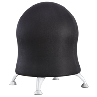Chaise sph&eacute;rique Zenergy, Tissu, Noir, Capacit&eacute; 250 lb Mukwa Safety Services