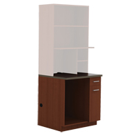 Armoire modulaire, M&eacute;lamine, 39" h x 36" la x 25" P, Acajou Mukwa Safety Services