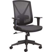Activ A-47 Synchro Office Chair, Fabric, Black, 275 lbs. Capacity Mukwa Safety Services