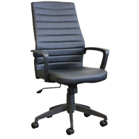 Chaise de bureau Activ A-128, Polyur&eacute;thane, Noir, Capacit&eacute; 275 lb Mukwa Safety Services