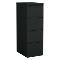 Classeur vertical, Acier, 4 tiroirs, 18-1/7" la x 25" p x 52" h, Noir Mukwa Safety Services