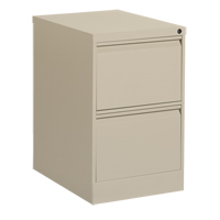 Classeur vertical, Acier, 2 tiroirs, 18-1/7" la x 25" p x 29" h, Beige Mukwa Safety Services