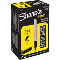 Pro Permanent Marker, Black, Fine Tip Mukwa Safety Services