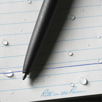 Stylo en m&eacute;tal &agrave; l'&eacute;preuve des intemp&eacute;ries, Bleu, 0,8 mm, R&eacute;tractable Mukwa Safety Services