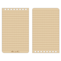 Pocket Top-Spiral Notebook, Soft Cover, Tan, 100 Pages, 3" W x 5" L Mukwa Safety Services