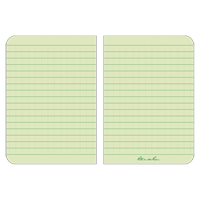 Memo Book, Soft Cover, Tan, 112 Pages, 3-1/2" W x 5" L Mukwa Safety Services