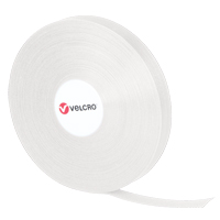 QWIK Fastener Ties, Hook & Loop, 25 yds x 3/4", Self-Grip, White Mukwa Safety Services