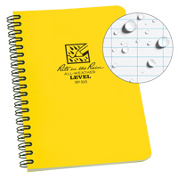 Side-Spiral Notebook, Soft Cover, Yellow, 64 Pages, 4-5/8" W x 7" L Mukwa Safety Services